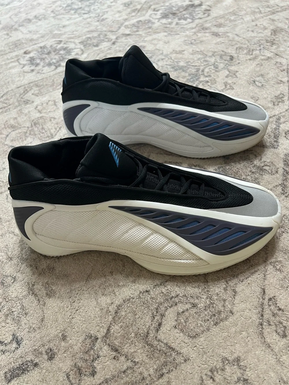 adidas Anthony Edwards 2 shoes White/Core Black/Dusky Ink